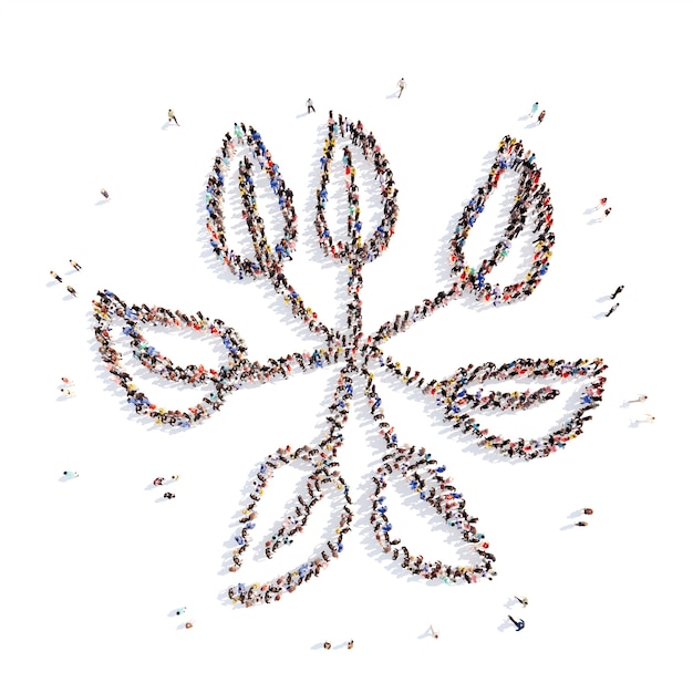 Haftowany motyw roślinny na bawełnie